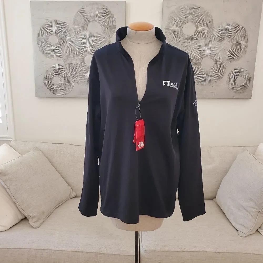 NEW! The North Face  1/4 ZipTech Fleece Jacket size Large in Black